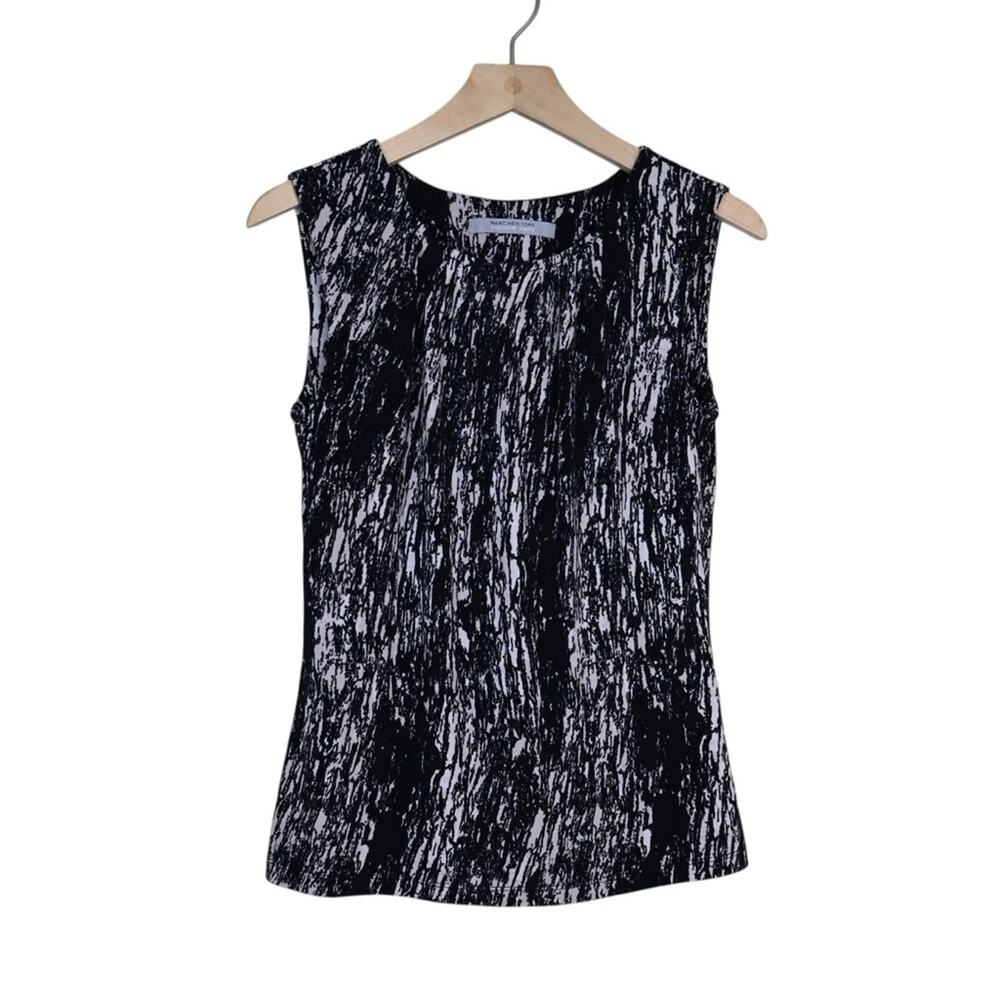 Marc New York Andrew Marc Women's S Black White Dressy Tank
